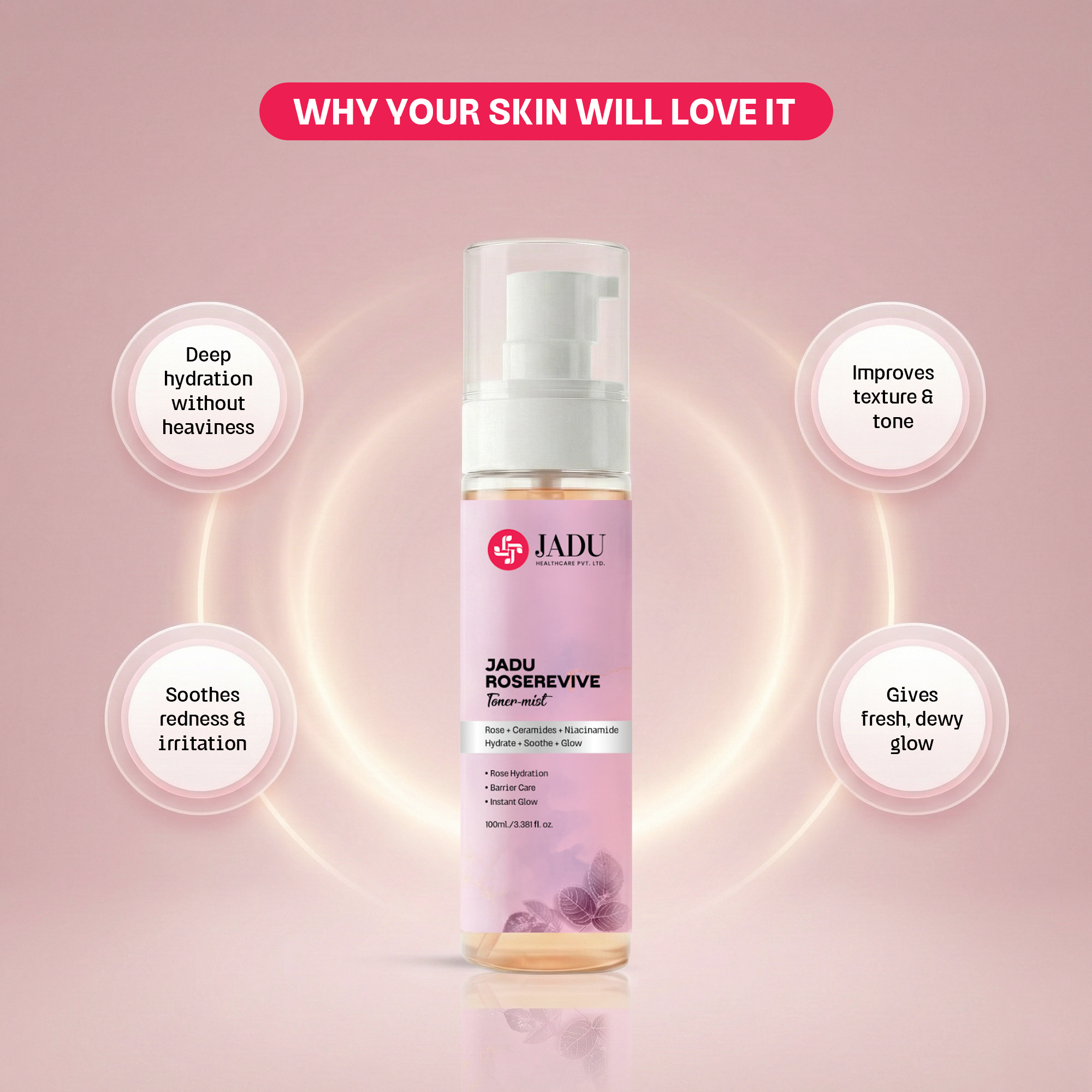 Rose Revive Toner Mist (Rose Water)